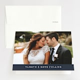 "Waltz" - Wedding Thank You Cards in Nightfall by Jula Paper Co. - Front