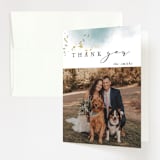"Ethereal Dust" - Wedding Thank You Cards in Topaz by Hannah Williams - Front