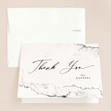 "Inky" - Wedding Thank You Cards in Ink by Pink House Press - Front