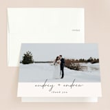 "mod" - Wedding Thank You Cards in Creme by Nicoletta Savod - Front