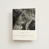 "First Love" - Wedding Thank You Cards in Blush by Pixel and Hank - Front