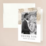 "Organic Dots" - Wedding Thank You Cards in Champagne by lena barakat - Front