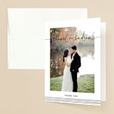 "Madison Ave" - Wedding Thank You Cards in Linen by Design Lotus - Front