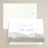 "muted mountains" - Wedding Thank You Cards in Splendid Day by Deborah Chou - Front