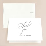 "Tallulah" - Wedding Thank You Cards in Linen by Jennifer Wick - Front