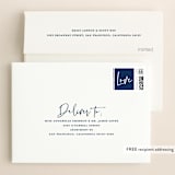 "Semi Formal" - Wedding Thank You Cards in Navy by Kerry Doyle - FREE Recipient Addressing