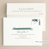"Feathery Painted" - Wedding Thank You Cards in Teal by Erika Firm - FREE Recipient Addressing