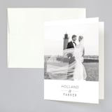 "Sea Glass" - Wedding Thank You Cards in Ocean by Hudson meet Rose - Front