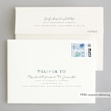 "Sea Glass" - Wedding Thank You Cards in Ocean by Hudson meet Rose - FREE Recipient Addressing