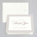 "Simply Grand" - Wedding Thank You Cards in Dove by Hooray Creative - Front