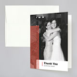 "Alexis" - Wedding Thank You Cards in Coral by Calee A.H. Cecconi - Front