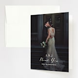 "Snippet" - Wedding Thank You Cards in Pine by Sarah Brown - Front