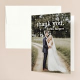 "Catherine" - Wedding Thank You Cards in Natural by Kayla Dawson - Front
