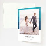 "Sand & Sun" - Wedding Thank You Cards in Ocean by Nicole Walsh - Front
