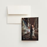 "Modern Bliss" - Wedding Thank You Cards in Cream by Elly - Front