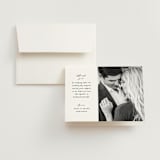 "Classically Us" - Wedding Thank You Cards in Cotton by Simona Camp - Front
