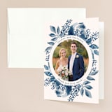 "Southern Comfort" - Wedding Thank You Cards in French Blue by Chris Griffith - Front