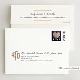 "Mosaic" - Wedding Thank You Cards in Navy by GeekInk Design - FREE Recipient Addressing