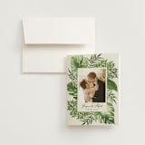 "Tropical Vows" - Wedding Thank You Cards in Jade by Chris Griffith - Front