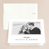 "Photographed" - Wedding Thank You Cards in Ecru by Creo Study - Front