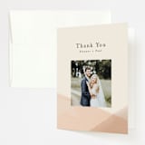 "Desert Wash" - Wedding Thank You Cards in Peach by Amy Kross - Front