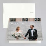 "floral corner" - Wedding Thank You Cards in Marsala by Cass Loh - Front