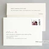 "floral corner" - Wedding Thank You Cards in Marsala by Cass Loh - FREE Recipient Addressing