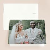 "Fresh Greenery" - Wedding Thank You Cards in Mystic Forest by Jennifer Postorino - Front
