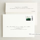 "Flow" - Wedding Thank You Cards in Emerald by Three Kisses Studio - FREE Recipient Addressing