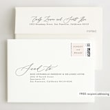 "Scarlet" - Wedding Thank You Cards in Blush by Hooray Creative - FREE Recipient Addressing