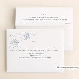 "Midnight Snowfall" - Wedding Thank You Cards in Navy by Alethea and Ruth - FREE Recipient Addressing