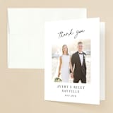 "Composure" - Wedding Thank You Cards in Tuxedo by Jackie Mangiolino - Front