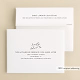 "Composure" - Wedding Thank You Cards in Tuxedo by Jackie Mangiolino - FREE Recipient Addressing