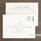 "Leafy Branch" - Wedding Thank You Cards in Latte by Katherine Moynagh - FREE Recipient Addressing