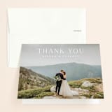 "Sienna" - Wedding Thank You Cards in Sugar by Jessica Williams - Front