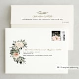 "Lovely Vine" - Wedding Thank You Cards in Blush by Susan Moyal - FREE Recipient Addressing