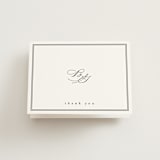 "Overlapping" - Wedding Thank You Cards in Noir by Amy Kross - Front