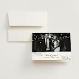 "Sweeping" - Wedding Thank You Cards in Linen by Carolyn Nicks - Front