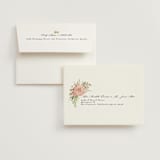 "Organic Florals" - Wedding Thank You Cards in Blush by Susan Moyal - FREE Recipient Addressing