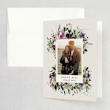 "Floral Love" - Wedding Thank You Cards in Lilac by Lori Wemple - Front