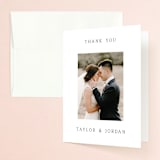 "Svelte" - Wedding Thank You Cards in Ivory by Erin Hodges - Front