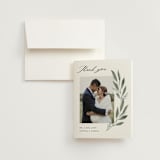 "Pressed Foliage" - Wedding Thank You Cards in Heather by Stacey Meacham - Front