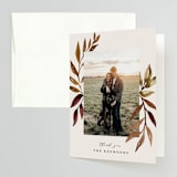 "botanical portrait" - Wedding Thank You Cards in Leather by Kate Ahn - Front