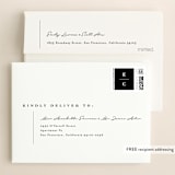 "Aligned" - Wedding Thank You Cards in Pearl by Michelle Taylor - FREE Recipient Addressing