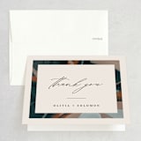 "Love Story" - Wedding Thank You Cards in Turquoise by Kate Ahn - Front