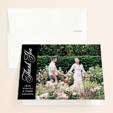 "our moment" - Wedding Thank You Cards in Tuxedo by Jill Means - Front