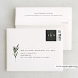 "Modern Leaves" - Wedding Thank You Cards in Smoked by Shannon Chen of Four Wet Feet Studio - FREE Recipient Addressing