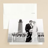 "In this together" - Wedding Thank You Cards in Black Tie by Lea Delaveris - Front