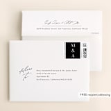 "Margot" - Wedding Thank You Cards in Midnight by Lauren Chism - FREE Recipient Addressing