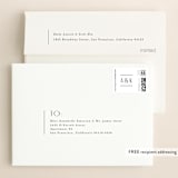 "Narrative" - Wedding Thank You Cards in Frost by Jennifer Wick - FREE Recipient Addressing